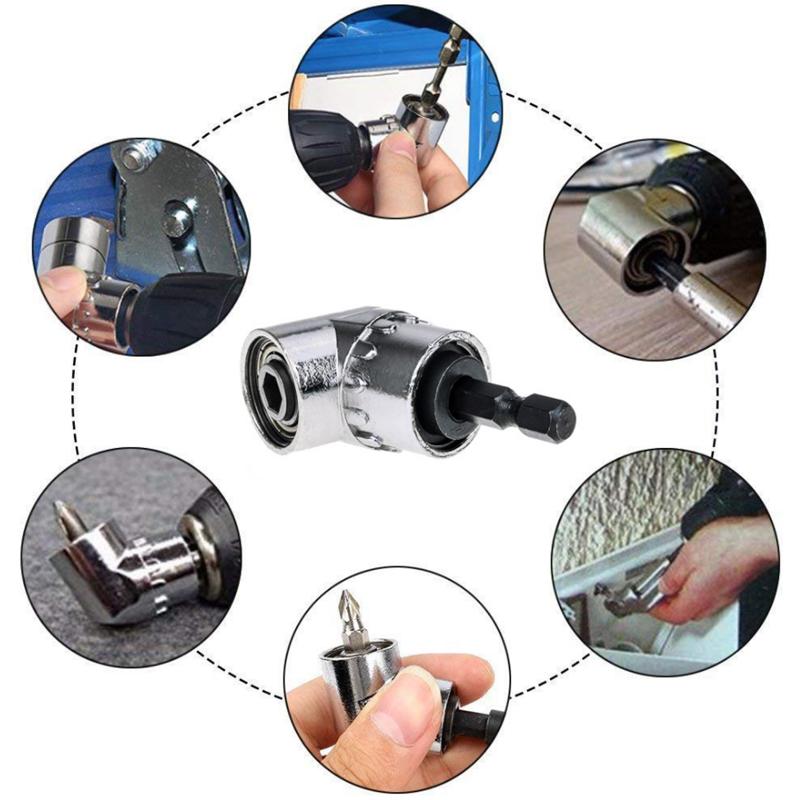 Переходник-головка с углом 105 градусов 1/4 дюйма Удлинитель Шестигранная насадка для дрели Регулируемый держатель для отвертки Шлицевой Phillips Электроинструменты Ручные инструменты