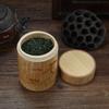 Резная бамбуковая коробка для хранения чая Крышка-уплотнитель Чайница для чая Коробка для еды, специй, орехов Органайзер Кухонные банки для хранения Аксессуары