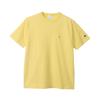 Champion Short Classic Cotton Logo Short Sleeve Cream Yellow T-shirt, Sleeve, 100% Cotton, USA, One-point Embroidery, T-shirt, Basic,