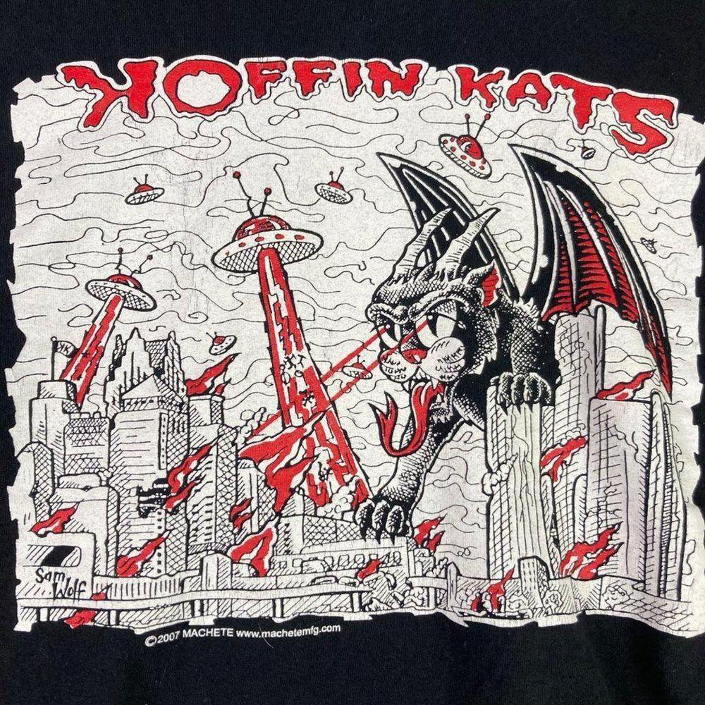 Koffin Kats Band Classic T-shirt Black Cotton Unisex All Sizes BO1081 Unisex T-Shirt