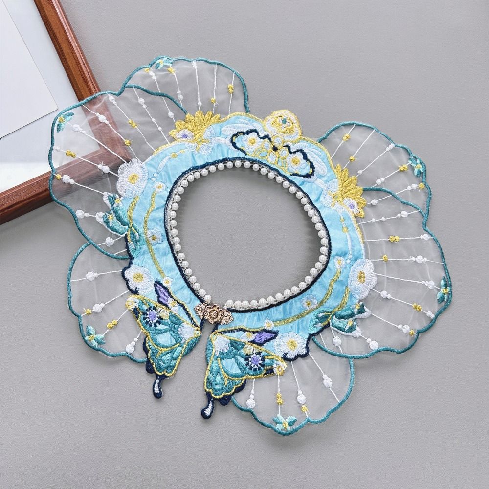 Украшение в виде бабочки, шаль ханьфу, жемчужная детская рубашка, юбка с накладным воротником и лошадиным лицом