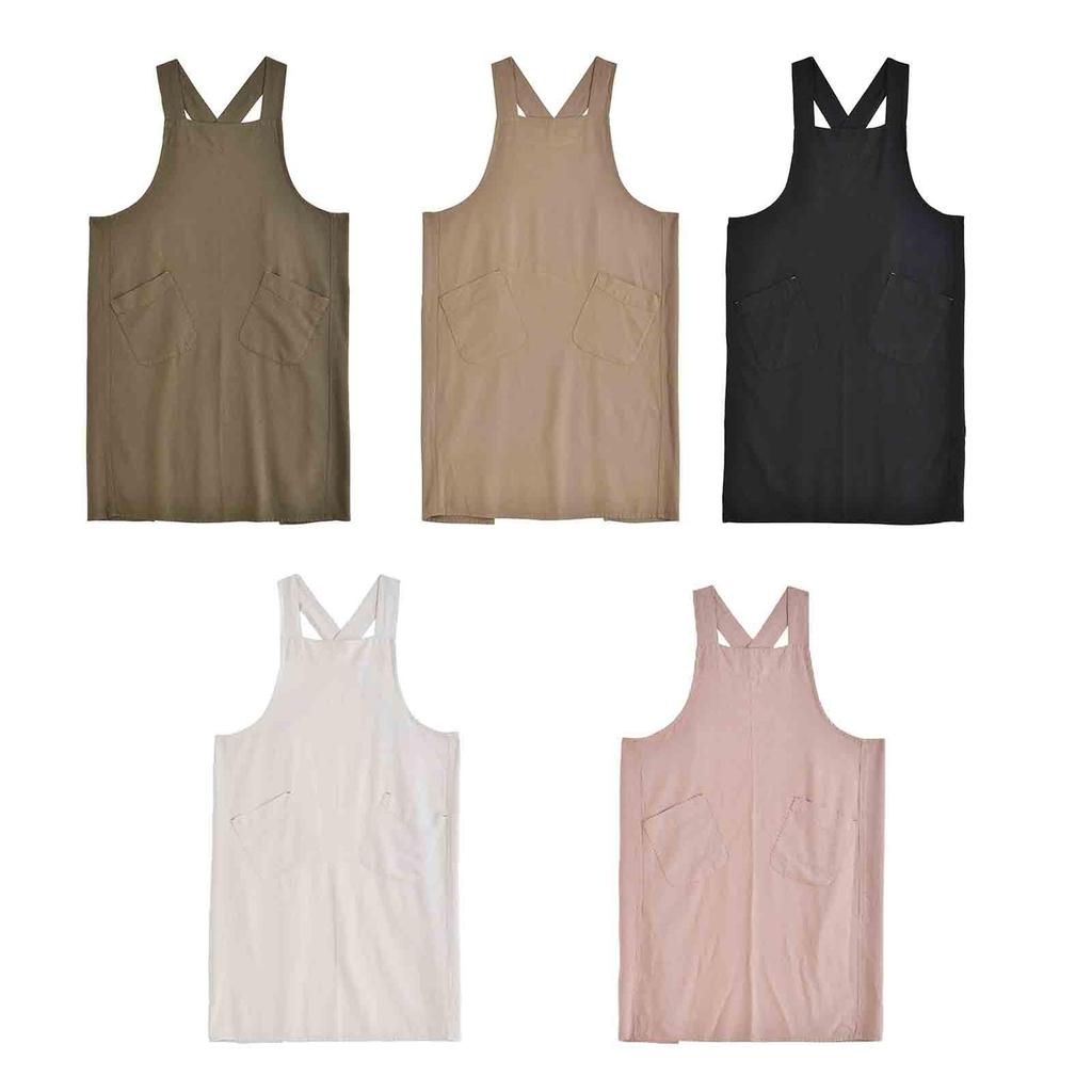 Рабочий фартук Фартук для рисования 34,65 дюйма с передними карманами Очень длинный Японский для сварки Женщина Мужчина Рисование