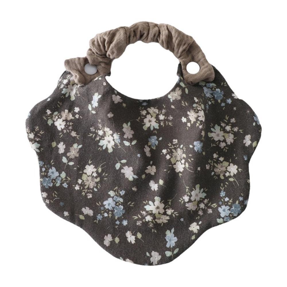 360-Degree Coverage Drool Bib Cotton Gauze Burp Cloth Soft Baby Feeding Bib  For Newborn Infants