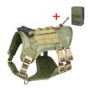 Military Style Oxford Cloth Pet Tactical Chest Back Solid and Durable Dog Vest Multifunctional Large Dogs Leash Explosion Shock Pet Products Supplies