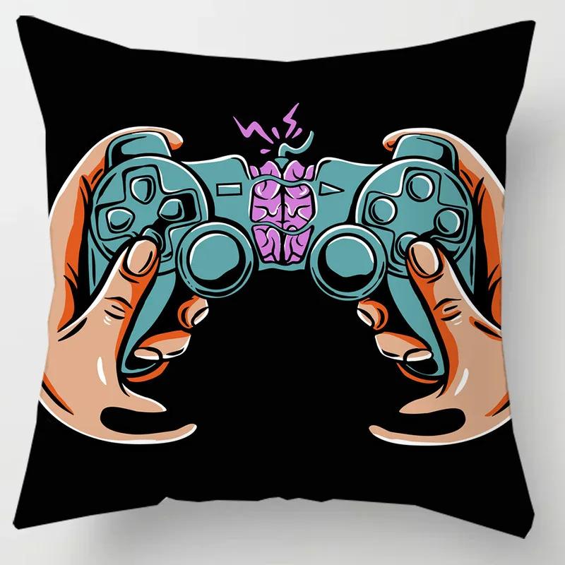 Home Decor TV Game Fan Style Square Pillowcase Cushion Cover Anime New Design Gamer Grip Printed 45x45 Gift for Kids