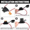 uxcell DC 32V 14 Gauge Car Inline ATC Style Inline Fuse Holder with 5A Fuse 2 Sets