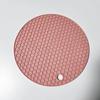 Round Silicone Honeycomb Insulation Pad: Anti-Scalding Coaster & Table Mat, High Temp Resistant Casserole Mat.