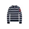 Polo SS24 Color Block Striped Cable Knit Slim Fit Long Sleeve Sweater Women Sweater Multicolor WMPOSWENC020873-410