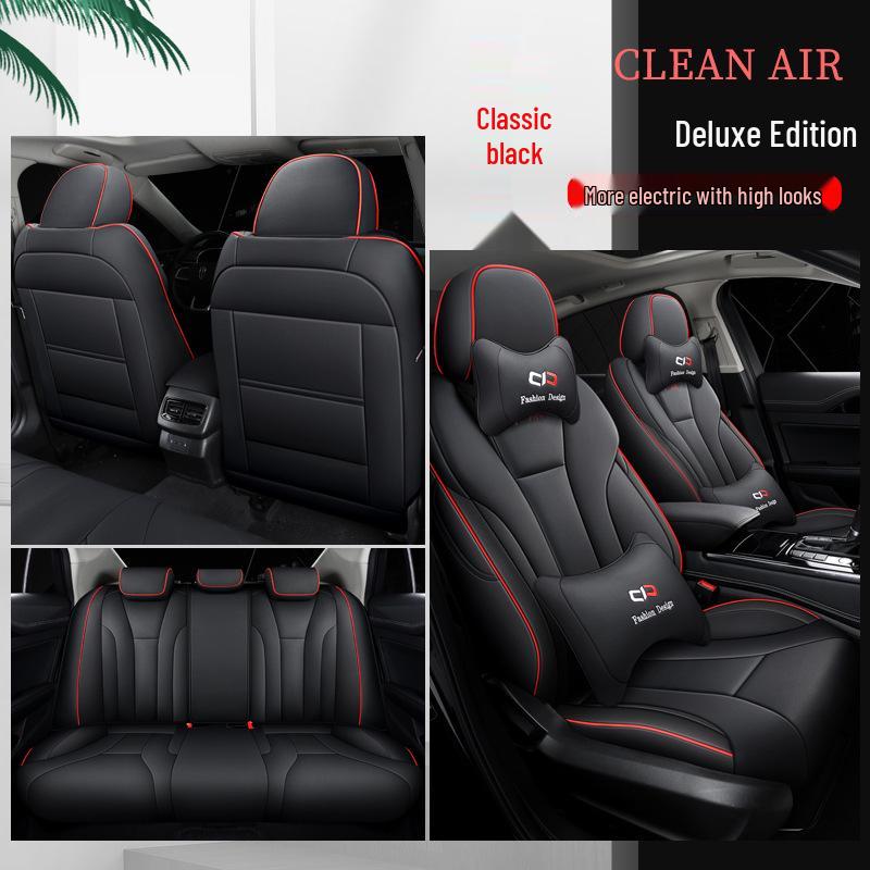 Durable Leather All-Season Full-Surround Seat Covers for Hongqi H5 - 5-Seater