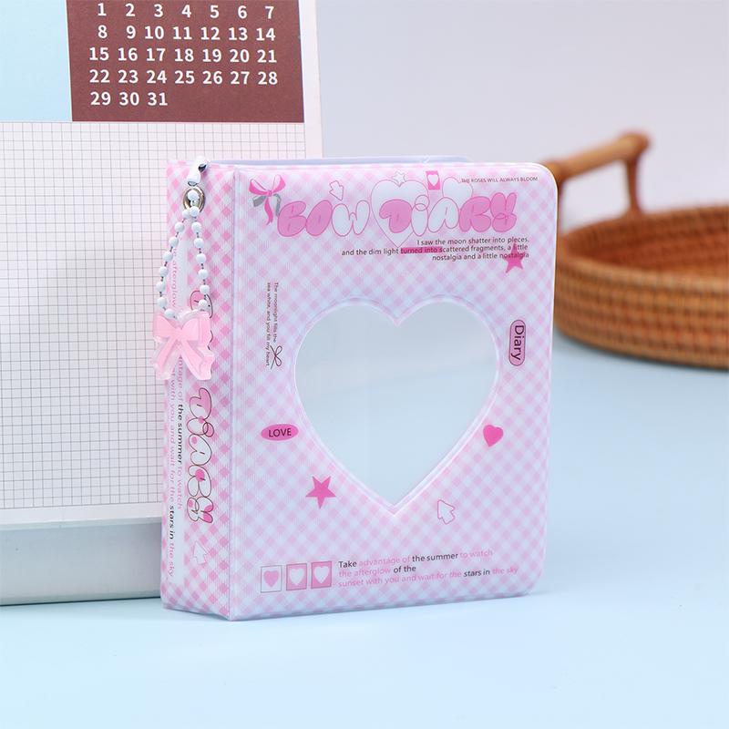 Ins Style Cute 3-Inch Love Album 36 Pockets Card Binder Mini Photocard Holder Kpop Idol Pictures Collection Storage Case