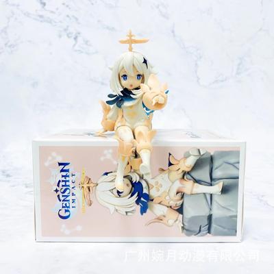12СМ Genshin Impact Паймон Genshin Impact Кли Аниме Фигурка Действия Лапша Быстрого Приготовления Пресс ПВХ Игрушка Коллекционная Модель Подарок