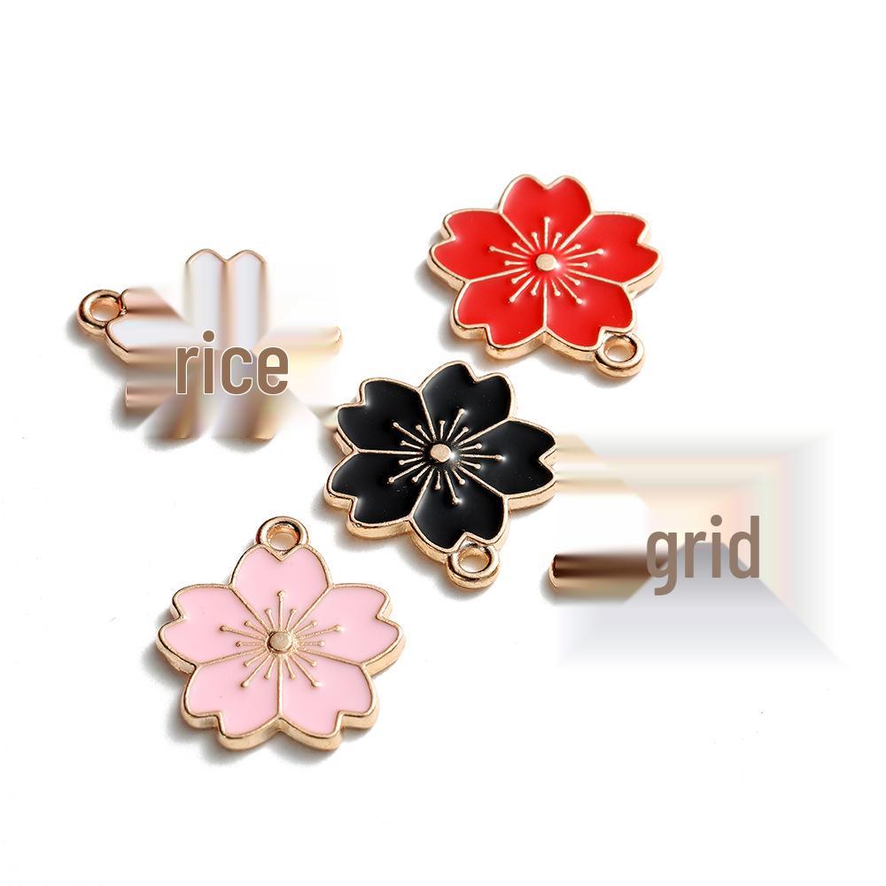 Кулон из сплава с капельным маслом «Цветущая сакура» для изготовления украшений своими руками: Серьги, Браслеты, Аксессуары для волос и Подвески для телефона