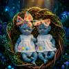 OtardDolls-1 шт./2 стиля Аватар 20 см Силиконовые куклы Bebe Reborn Девочка С нарисованной кожей Моющийся Мягкое прикосновение Тело Куклы для новорожденных