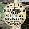 Плоский 2D, 1 шт. Винтажная алюминиевая полированная табличка «Любовь Дом Декор» с текстом «Mila Kobieta» И «I Stary», Рустикальное Винтажное Настенное Искусство, Подходит для Гостиной
