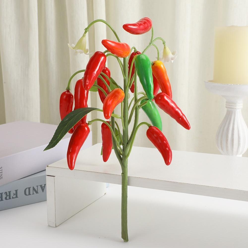 Realistic Artificial Lemon Branches Plastic Fruit Props DIY Fake Strawberry Vase Decoration