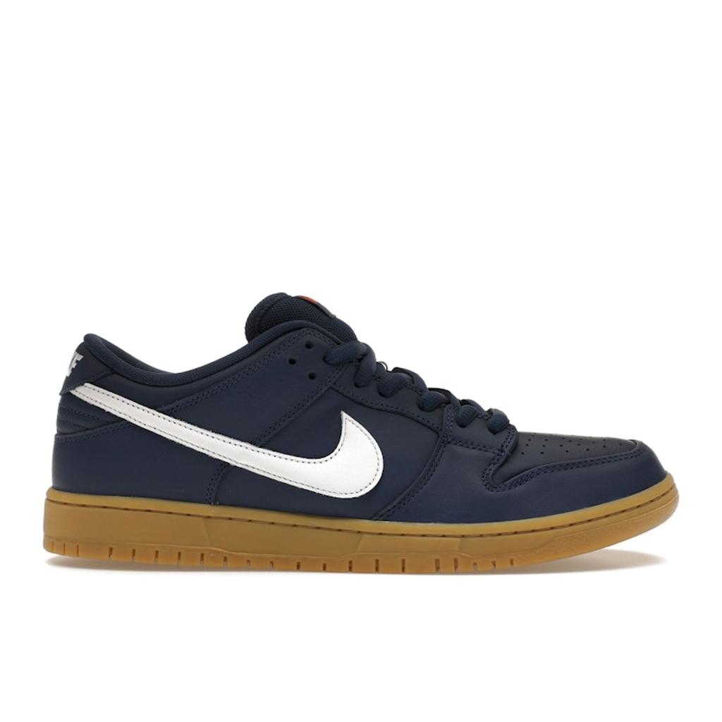 Nike Кроссовки унисекс Dunk Low Pro SB Navy Gum Синий Белый Оранжевый FJ1674-400