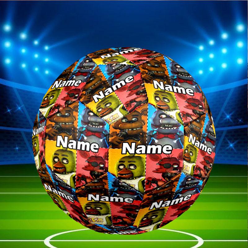 Custom Name Personalized Five Nights at Freddy's Print Size 5 Soccer Ball Training & Match Football, for Team, Kicking, Gift for Football Enthusiasts
