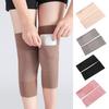 1 Pair Stretchy Knee Warmers Anti-Slip Thermal Knee Sleeves Knee Wraps with Warmer Patch Pocket for Women Men Dance Basketball Football Yoga