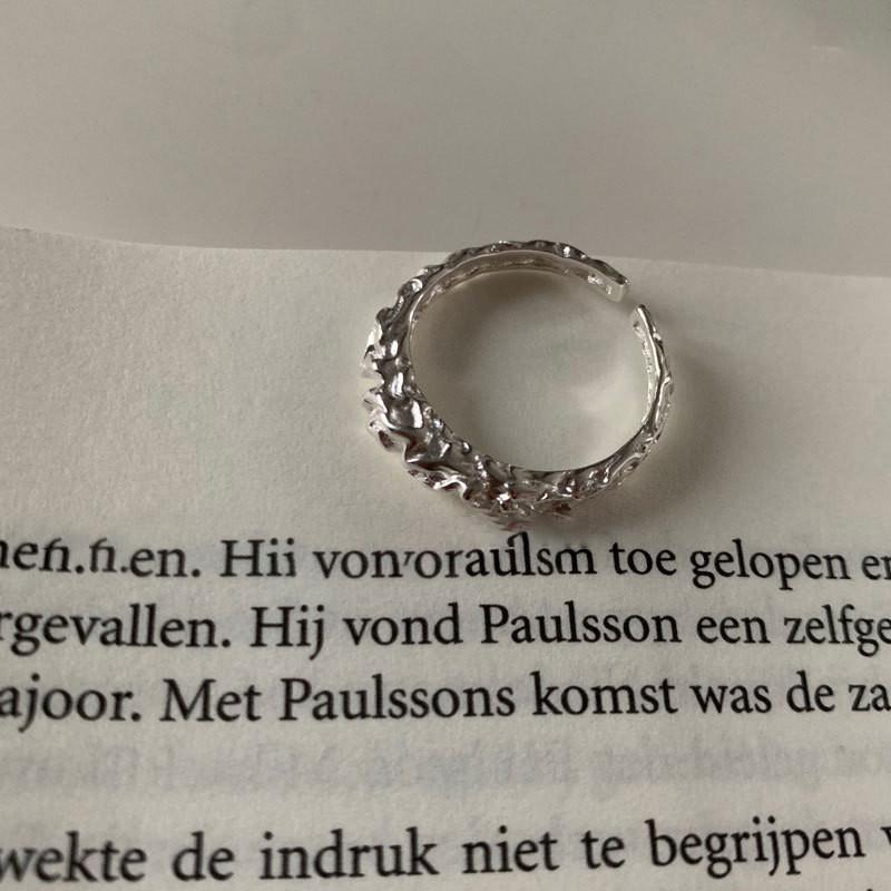 925 Регулируемое Элегантное Кольцо из Стерлингового Серебра Геометрического Стиля для Женщин Трендовое