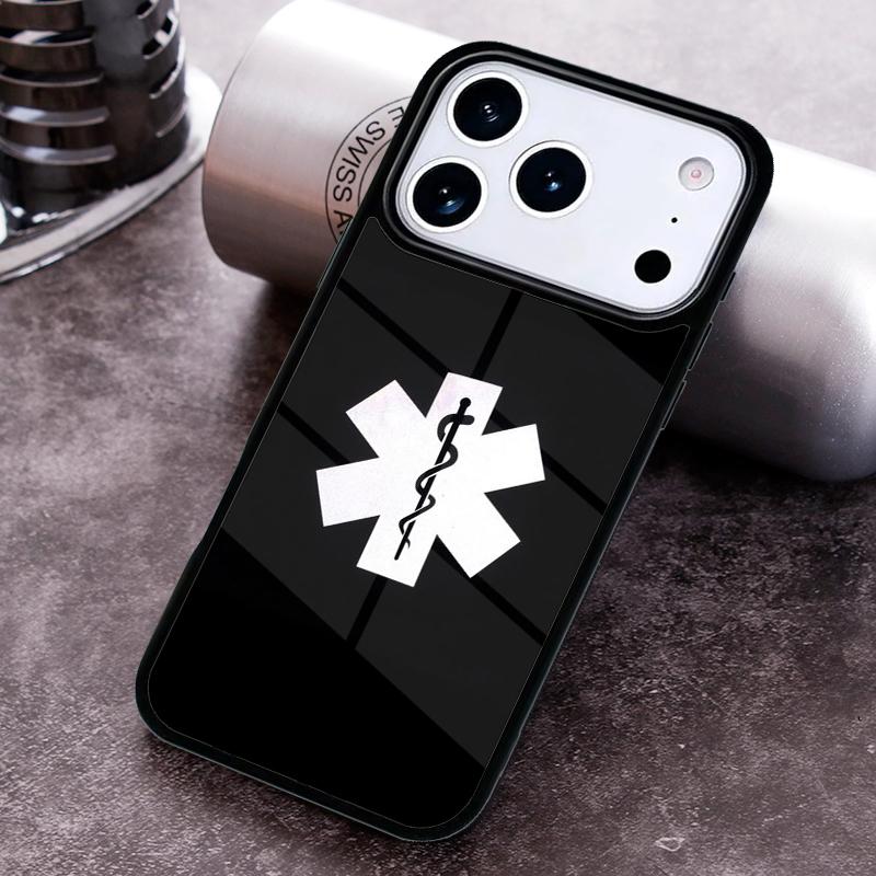 Медицинский спасательный чехол для телефона EMT EMS для iPhone 17 16 15 14 13 12 11 Pro Max Plus 17Air Мягкий силиконовый чехол