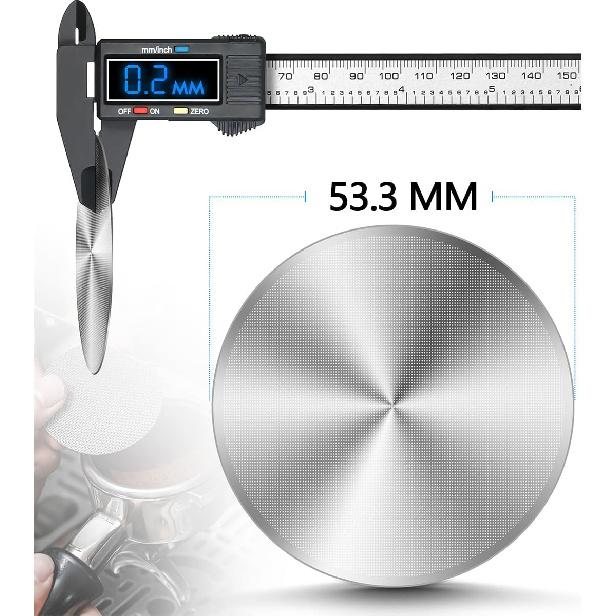 Upgrade 3 Pack Espresso Puck Screen for Breville Espresso Machine Ninja Cafe Luxe, 430 Stainless Steel 0.2mm Ultra-Thin Portafilter Filter Screen,