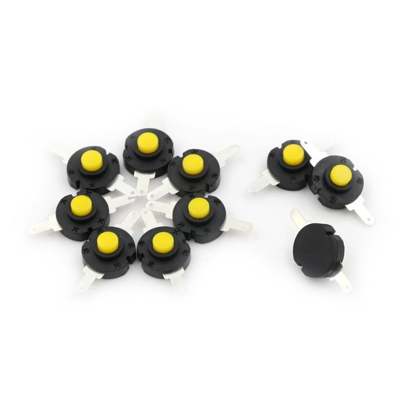 10Pcs Flashlight Switches Dc 12V 0.5A Self-Locking Micro Push Button Switch