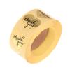 500 Thank You Stickers Mini Diy Craft Gold Heart Shaped Lables Wedding Favour