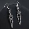 Personality Halloween Vintage Skeleton Skull Dangle Earrings for Women Man Jewelry Party Gifts