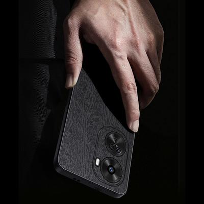 Для мобильного телефона Huawei nova 11 SE/nova 12 SE 4G Чехол Зернистость дерева ПК+ТПУ+ПУ Задняя крышка