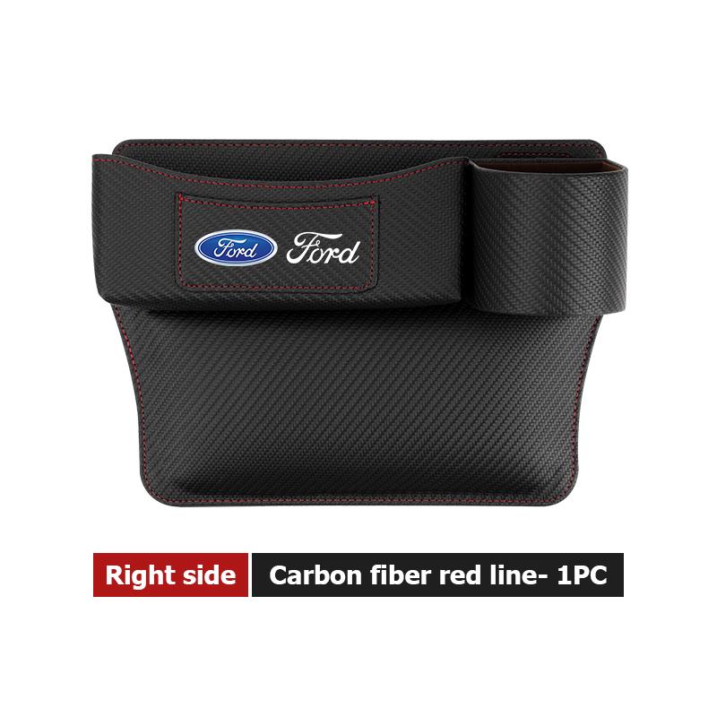 Leather Car Seat Gap Water Cup Holder Box Storage Bag For Ford Escape Ecosport Fusion Explorer Expedition Taurus