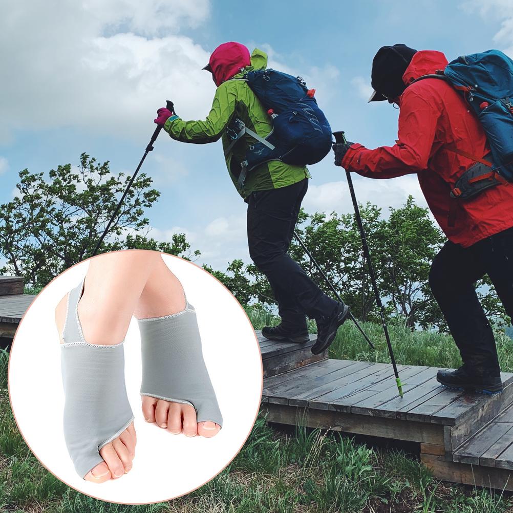 1 Pair 2 In 1 Arch Support Sleeve Brace Big Toe Hallux Valgus Corrector Ankle Arch Brace Wrap with