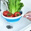Складной таз для мытья овощей, компактный, для фруктов, складной дуршлаг, бытовой
