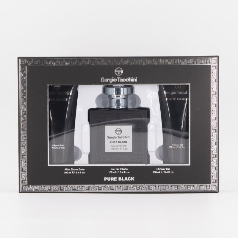 Edt homme pure black edt100ml + ash100ml +gd100ml ar04852 Femme, Homme SERGIO TACCHINI