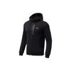 Lining Fitness Series Casual Reflective Hoodie Jacket Men Outerwear Black AWDR891-1