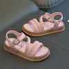 Летние сандалии с открытым носком для девочек — модный стиль корейской принцессы для студентов и универсальная одежда