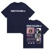 Рэпер RECYCLED J Тур Альбом 2025 Мерч Футболка Мужская Ретро Хип-Хоп Готическая Одежда Футболка Повседневная Хлопок Короткий Рукав