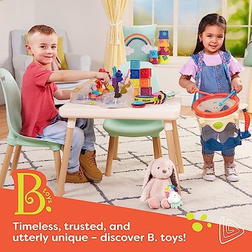 B. toys Hippo Pop Musical Keyboard Toy - Light Up Piano with Sounds & Songs - Musical Instrument for Toddlers & Kids 12 Months+