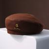 Women's French Woolen Beret Women's Autumn and Winter New Style Showing Face Small Black Fashionable and Fashionable Beret Hat Trendy