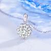 Sterling Silver S925 SUNFLOWER Necklace for Women Moissanite High-Grade Fashion All-Matching