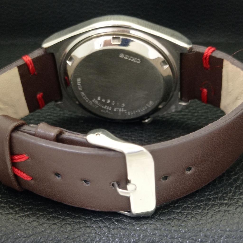 Б/У винтажные мужские часы SEIKO 5 AUTOMATIC 7009A из Японии с красным циферблатом a434980-2 R122-a434980