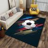 Soccer Ball with Neon Lines suitable as a non-slip mat for the living room or bedroom sofa