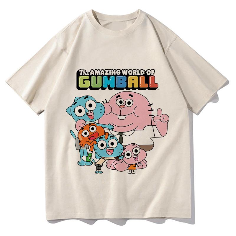 The Wonderfully Weird World Of Gumball T Shirts Unisex Unisex Harajuku Fashion Hip Hop Tshirt Casual Tshirt Summer New Streetwear