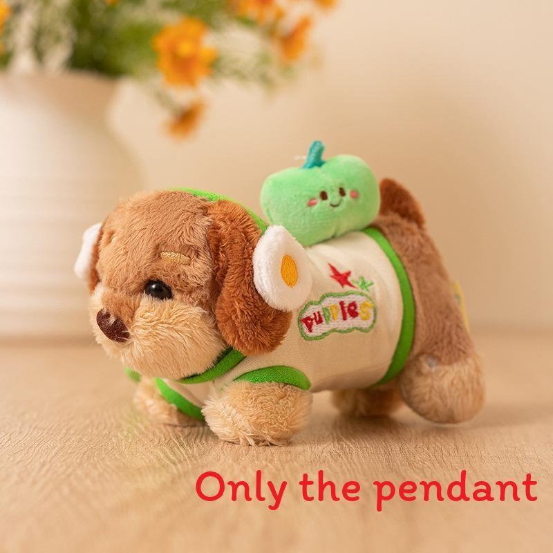 Plush Dachshund Dog Keychain With Soft Short Plush For Bag Decoration And Gift
