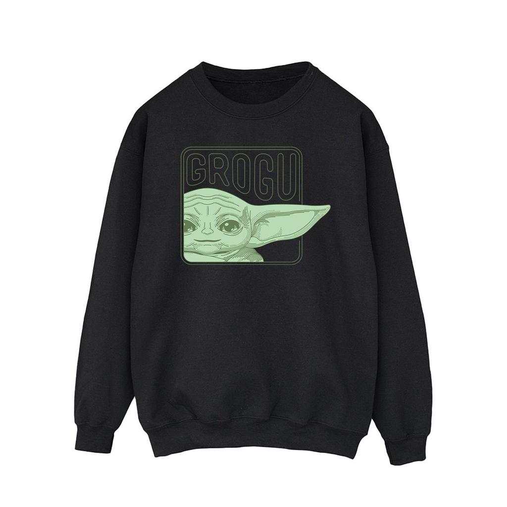 Star Wars Mens The Mandalorian Grogu Box Sweatshirt