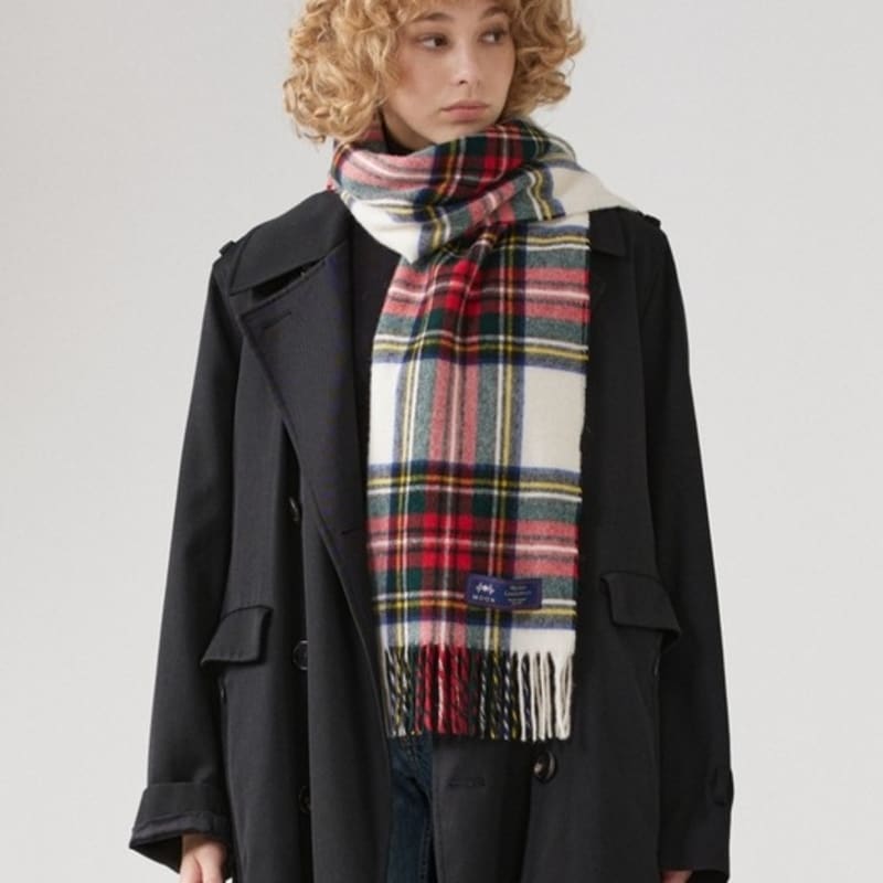 ABRAHAM MOON Шаль-шарф из мериносовой шерсти 50 см - Dress Stuart