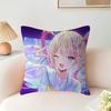 Anime Kangel Pillowcase Bedroom Sofa Decorative Cushion Cover With Zipper Soft Cushion Cover