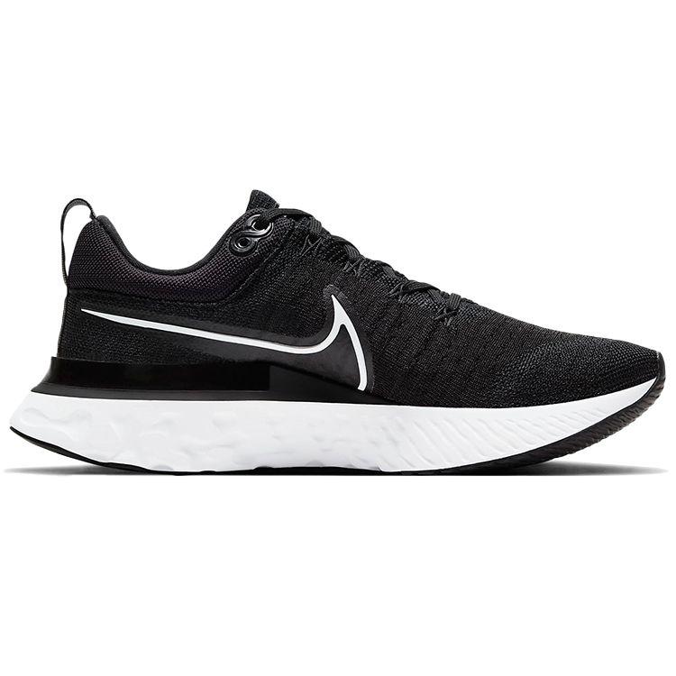 Nike React Infinity Run Flyknit 2 Черные женские кроссовки Железно-серый белый CT2423-002