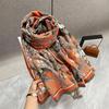 Women S Vintage Horse Faux Cashmere Thick Warm Scarf