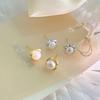 Exquisite Light Luxury High-end Flower Pearl Earrings Niche Design Versatile Daily Commuting