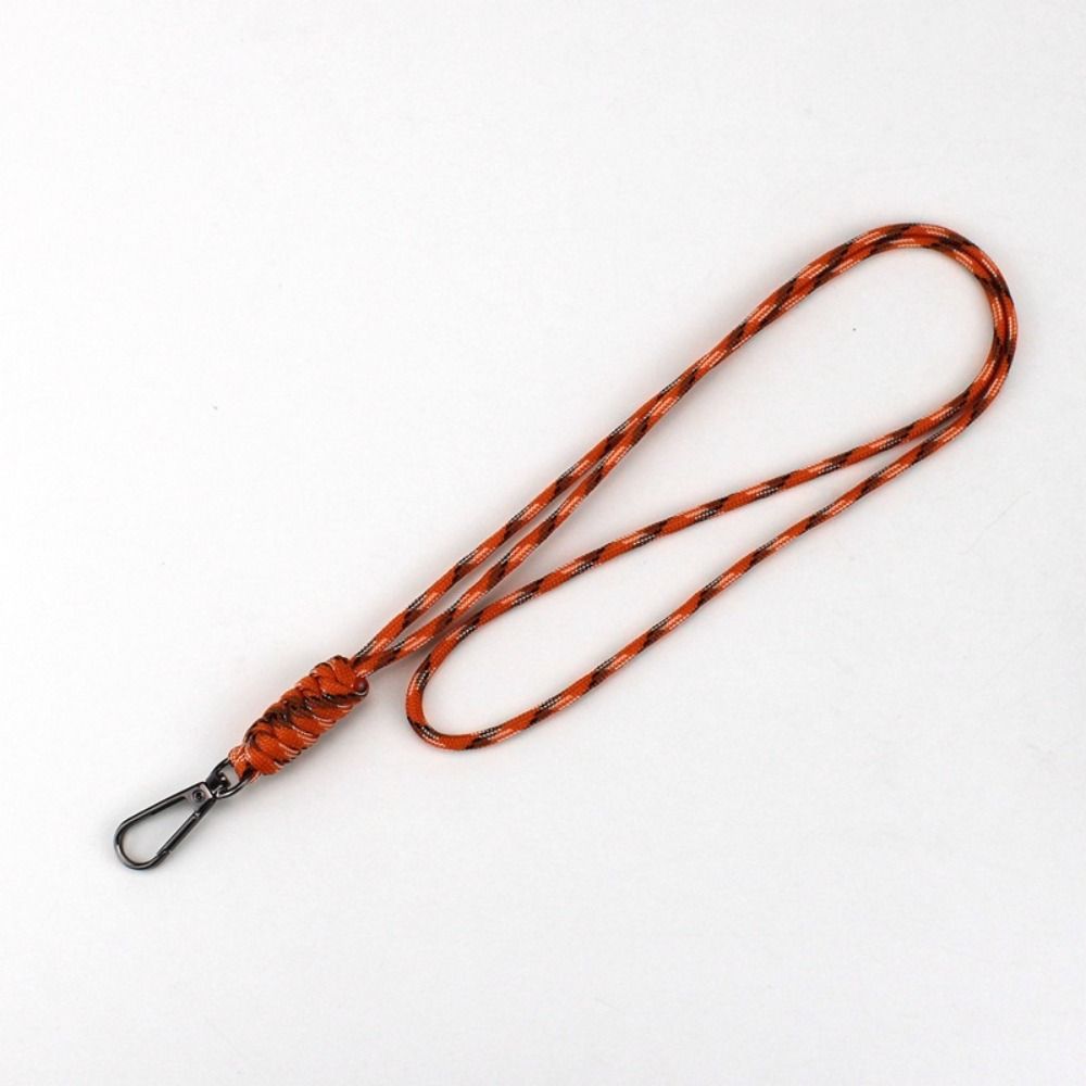 48cm Paracord Keychain Lanyard 11 Styles Emergency Survival Keyring Neck Hanging Rope Outdoor Tool